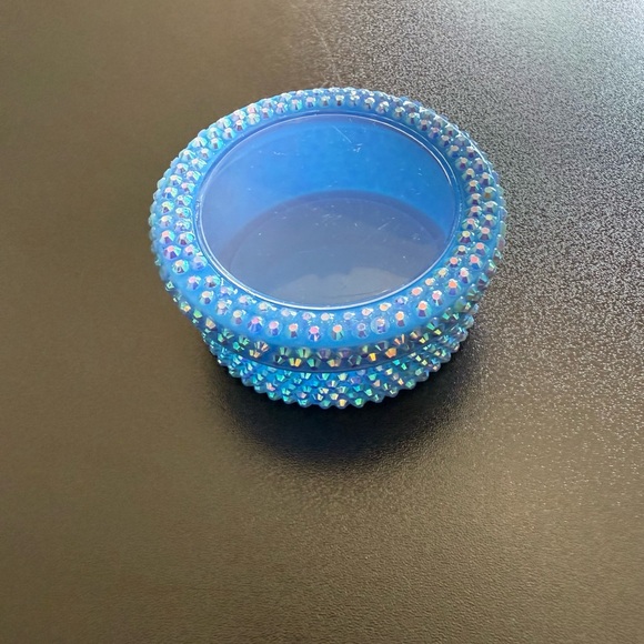 Magnetic Blue Rhinestone Storage Containers - Picture 3 of 6